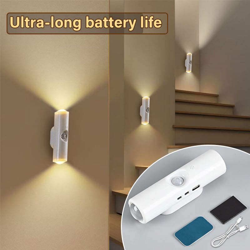 🎁LAST WEEK SPECIAL PRICE £6.8!!⏳Rechargeable Smart LED Motion Sensor Ambient Light