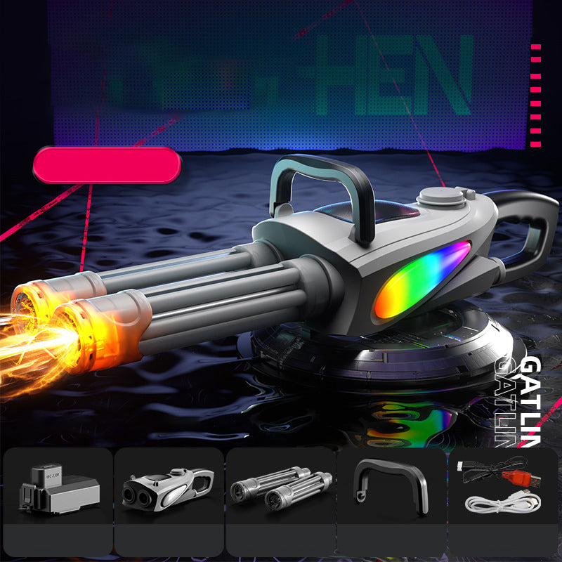 ⌛limited-time 50% off💥Double Barrel Gatling Electric Water Gun Set