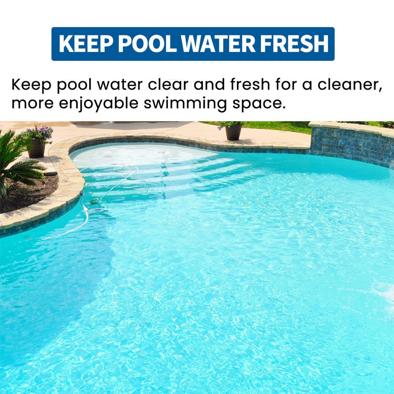 🏊♂️ Crystal Clear Pool All Year – Pool Cleaning Chlorine Tablets - Algae Control & Water Clarify💧