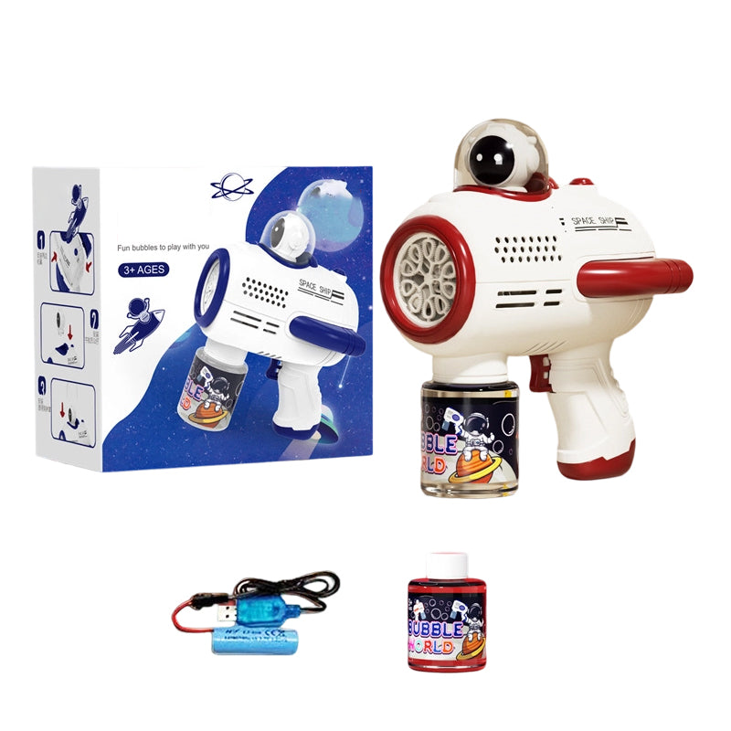 🚀 Blast Off Into Fun With The Electric Astronaut Bubble Gun For Kids🌈