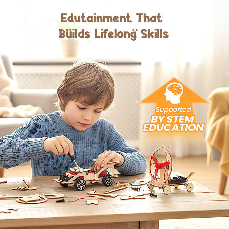 🏎️Flat-50% Discount on Combo✈️DIY Tech Toys - Build & Learn with Electronics, STEM Fun for Kids 🚀📦