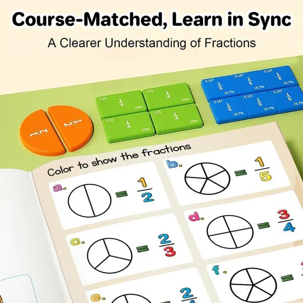 🏅LAST DAY SPECIAL PRICE📚🧲Magnetic Fraction Demonstration Book