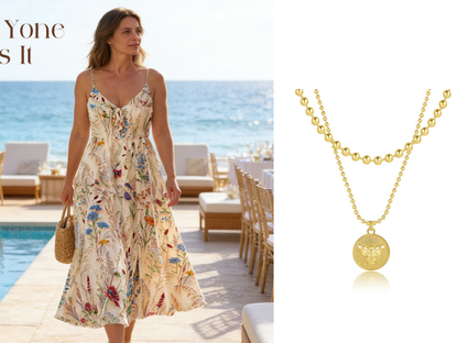 👗New Arrival 50% OFF!🥰Plus Size Floral Print Spaghetti Strap Midi Dress