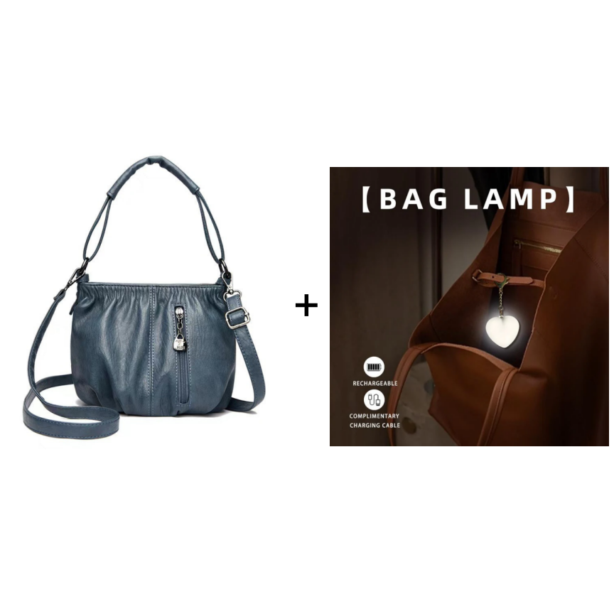 🔥🎁New arrival 50% OFF💥🔥Casual Pleated Bucket Soft Leather Handbag Shoulder Bag