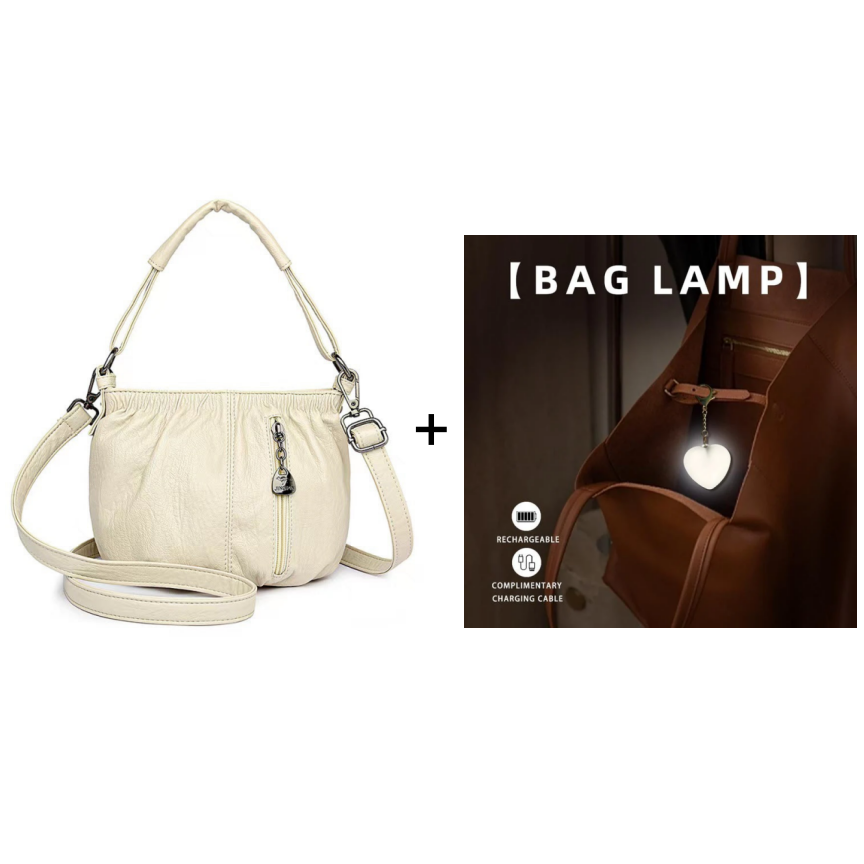 🔥🎁New arrival 50% OFF💥🔥Casual Pleated Bucket Soft Leather Handbag Shoulder Bag
