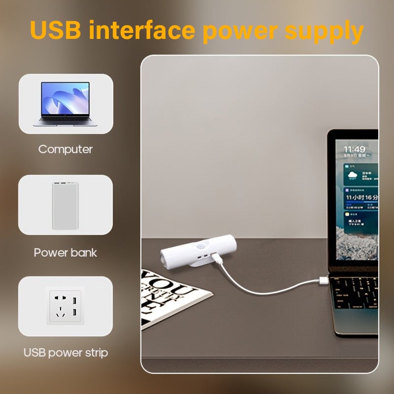 🎁LAST WEEK SPECIAL PRICE ￡6.8!!⏳Rechargeable Smart LED Motion Sensor Ambient Light