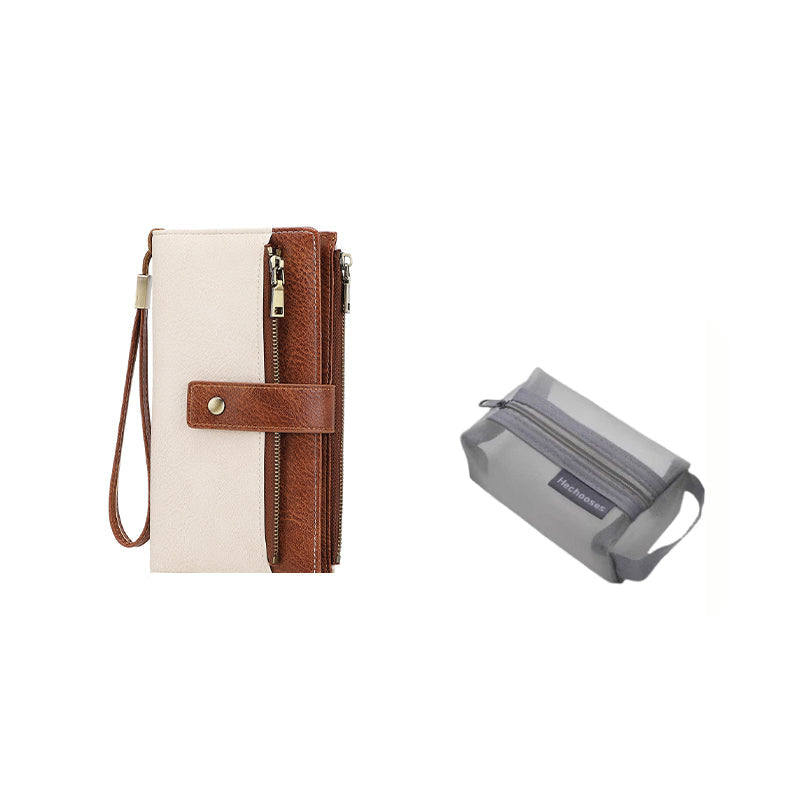 Women's Retro Style RFID Blocking Tri-fold Wallet