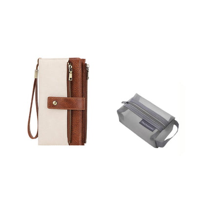 Women's Retro Style RFID Blocking Tri-fold Wallet
