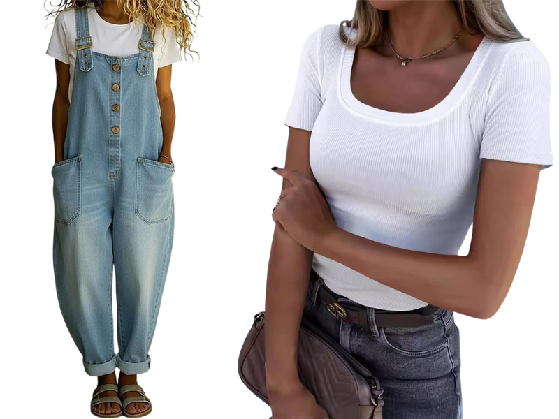 👖Women's Casual Baggy Denim Overalls with Pockets– Relaxed Style, All-Day Comfort✨
