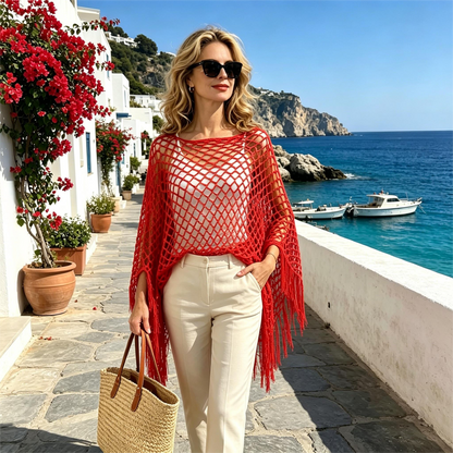 🏆 Last Day Special Price 💲12.8! 💐Summer Metallic Crochet Cover-Up – Lightweight, Flowy & Effortlessly Stylish summer outfit
