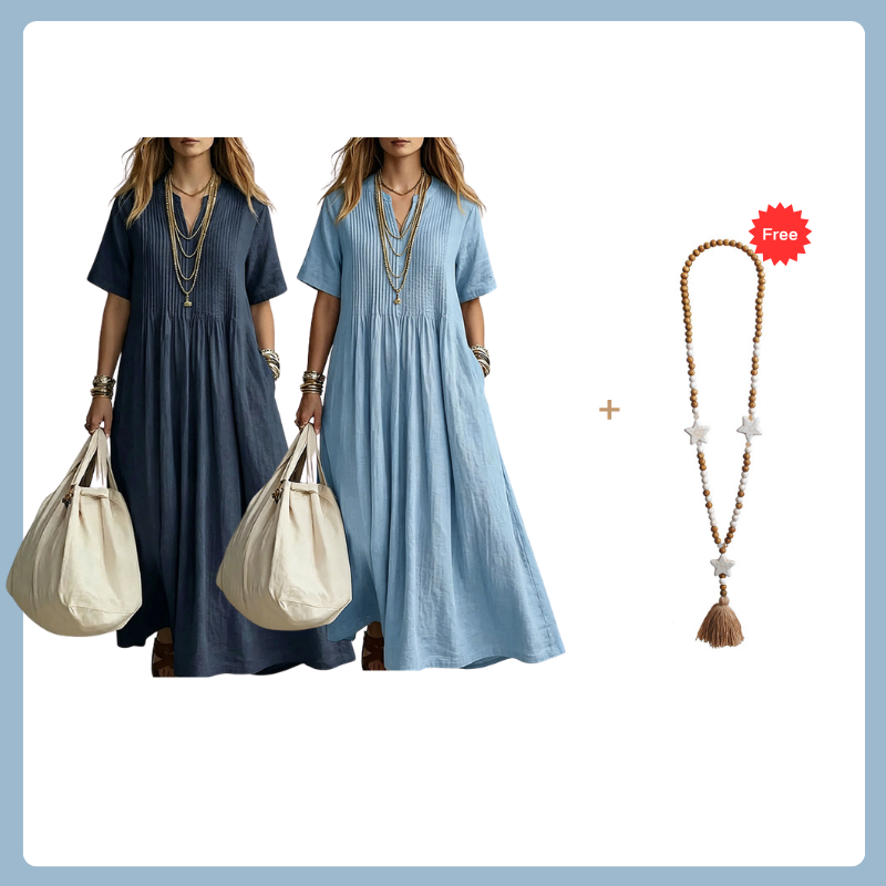 🔥 Today Only – Up To 50% OFF 👗 Women's Loose Casual V-Neck Dress✨