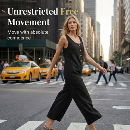 🌿Women's Sleeveless Wide-Leg Jumpsuit with Pockets– Chic, Comfy & Effortless