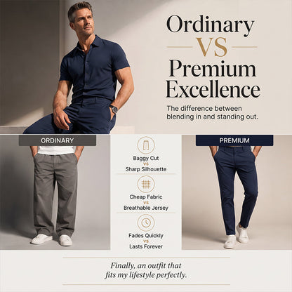 ⏰ 50% OFF – 2026 New Arrival 👔✨ Men's Lightweight 2-Piece Casual Suit – Effortless Style in Seconds! | Breathable Fabric, All-Day Comfort ☀️🌿