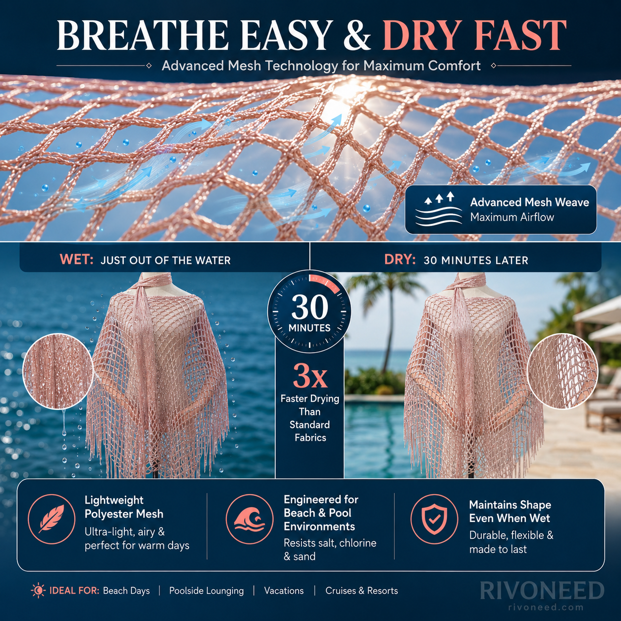 🏆 Last Day Special Price 💲12.8! 💐Summer Metallic Crochet Cover-Up – Lightweight, Flowy & Effortlessly Stylish summer outfit