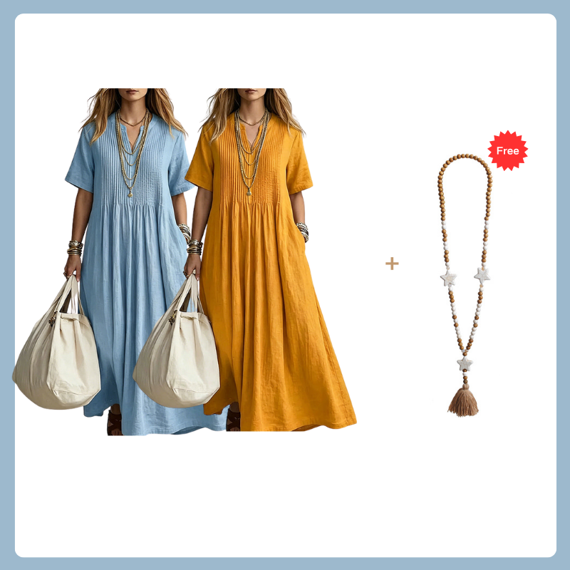 🔥 Today Only – Up To 50% OFF 👗 Women's Loose Casual V-Neck Dress✨