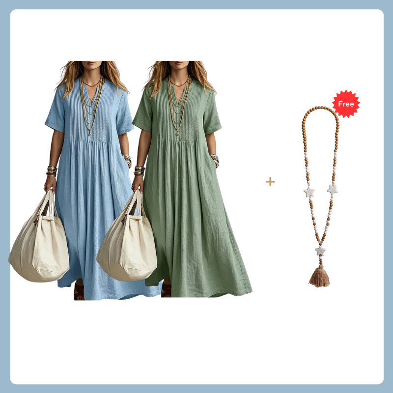 🔥 Today Only – Up To 50% OFF 👗 Women's Loose Casual V-Neck Dress✨