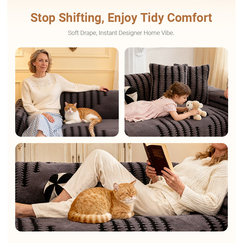 ⚡30K+ SOLD! ⚡Soft Plush Non-Slip Couch Cover