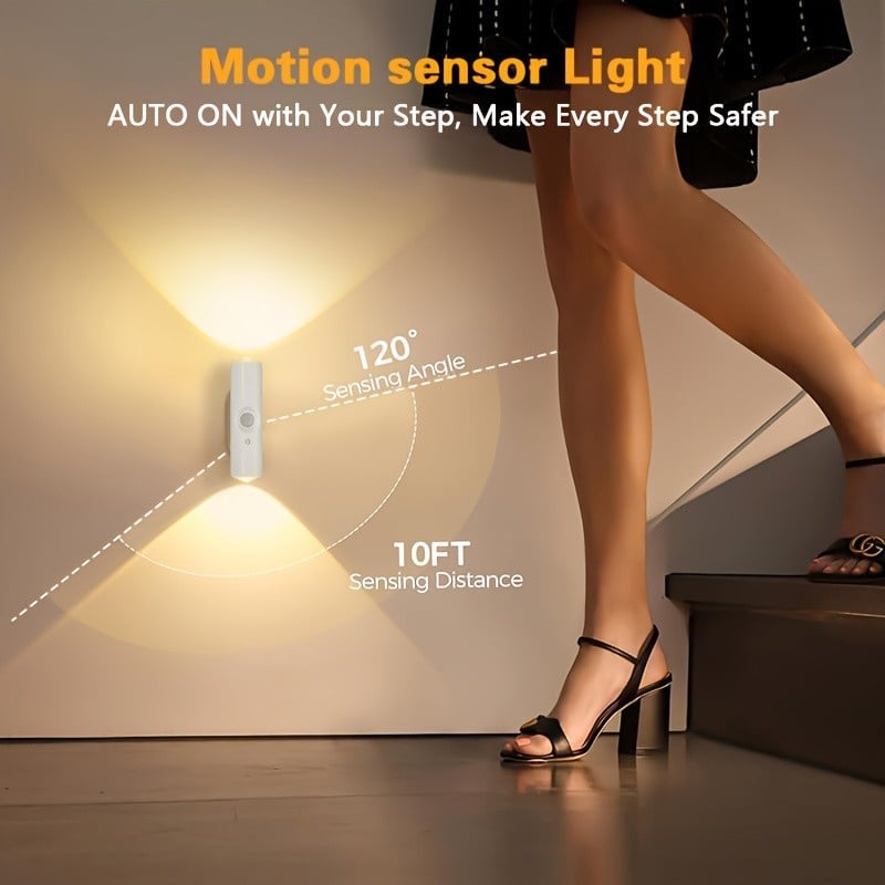 🎁LAST WEEK SPECIAL PRICE ￡6.8!!⏳Rechargeable Smart LED Motion Sensor Ambient Light