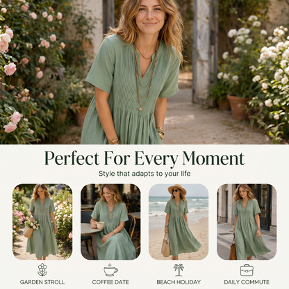 🔥 Today Only – Up To 50% OFF 👗 Women's Loose Casual V-Neck Dress✨
