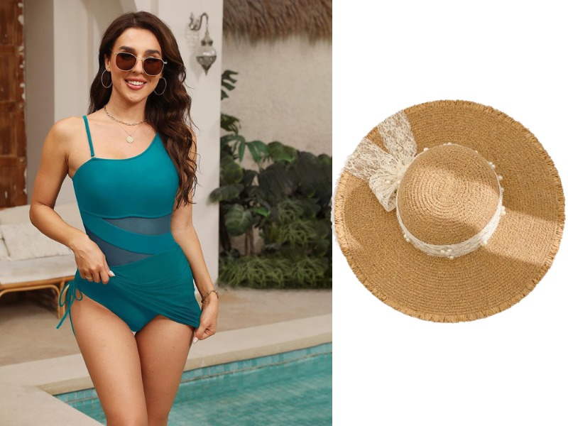 💎 51% OFF! 💎 Women's Sexy One-Piece Swim Dress – Ruched Slim Fit, High-Waisted Tummy Control & Sheer Mesh Detail 🩱✨