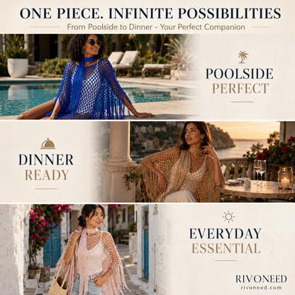 🏆 Last Day Special Price 💲12.8! 💐Summer Metallic Crochet Cover-Up – Lightweight, Flowy & Effortlessly Stylish summer outfit