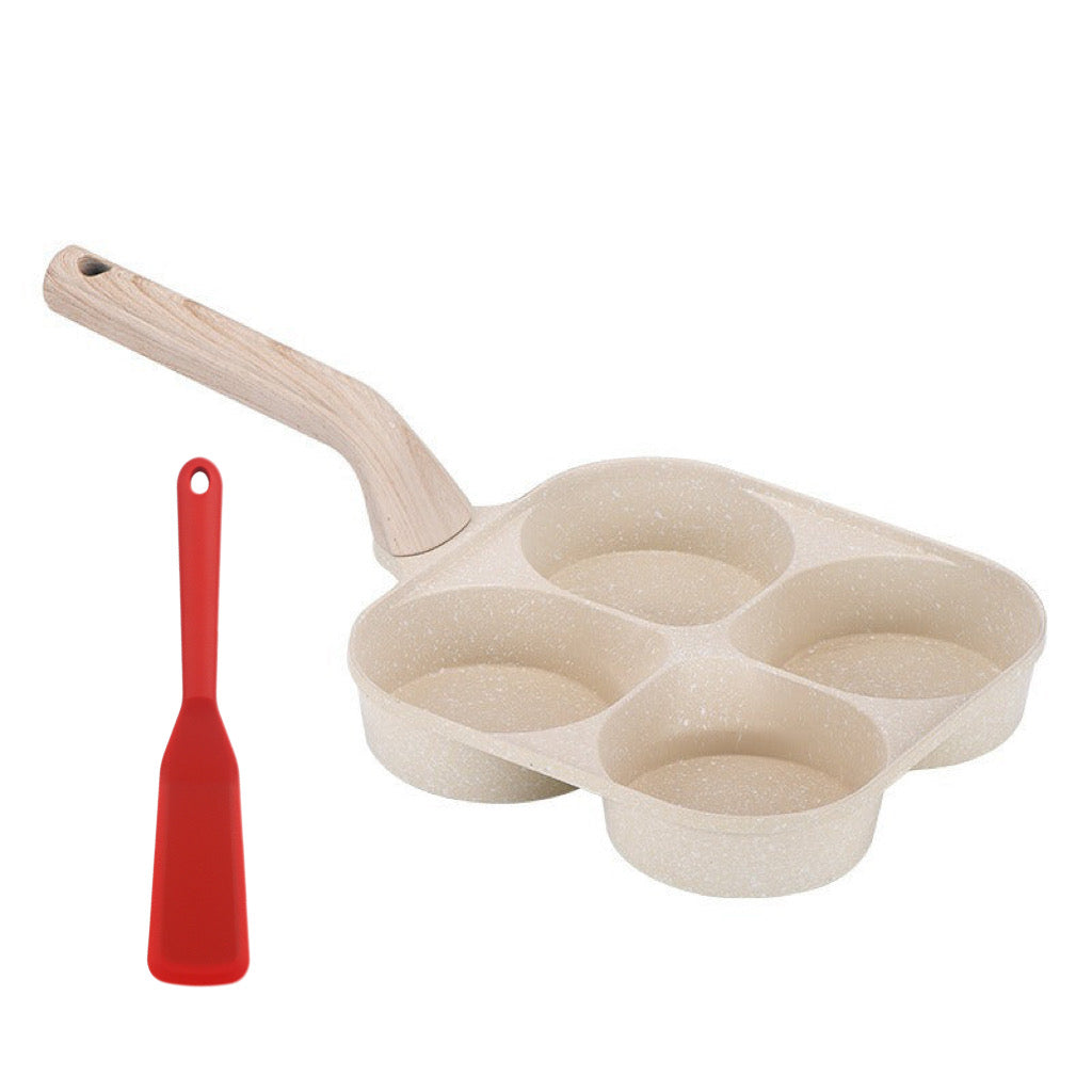 🍳4-Cup Divided Non-Stick Frying Pan ✨Perfect For Quickly Making Delicious And Healthy Breakfasts