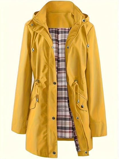 🔥Hot Sale 50% Off🔥Solid Color Casual Jackets, Waterproof and Windproof Coats, Hooded Windbreakers