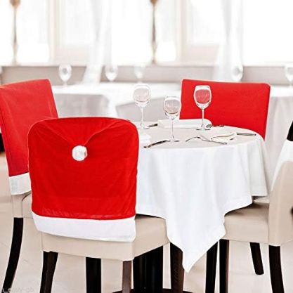 🎄 Winter Sale! Christmas Dining Chair Slipcovers — Cozy, Festive & Perfect for Holiday Dining ❄️🪑