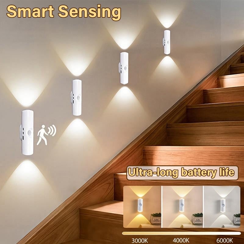 🎁LAST WEEK SPECIAL PRICE ￡6.8!!⏳Rechargeable Smart LED Motion Sensor Ambient Light