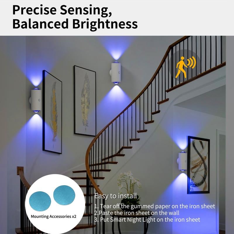 🎁LAST WEEK SPECIAL PRICE ￡6.8!!⏳Rechargeable Smart LED Motion Sensor Ambient Light