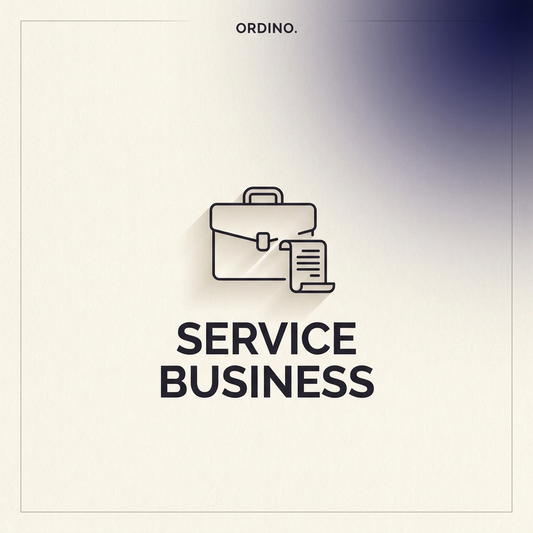 Ordino All-in-One Service Business Tracker cover