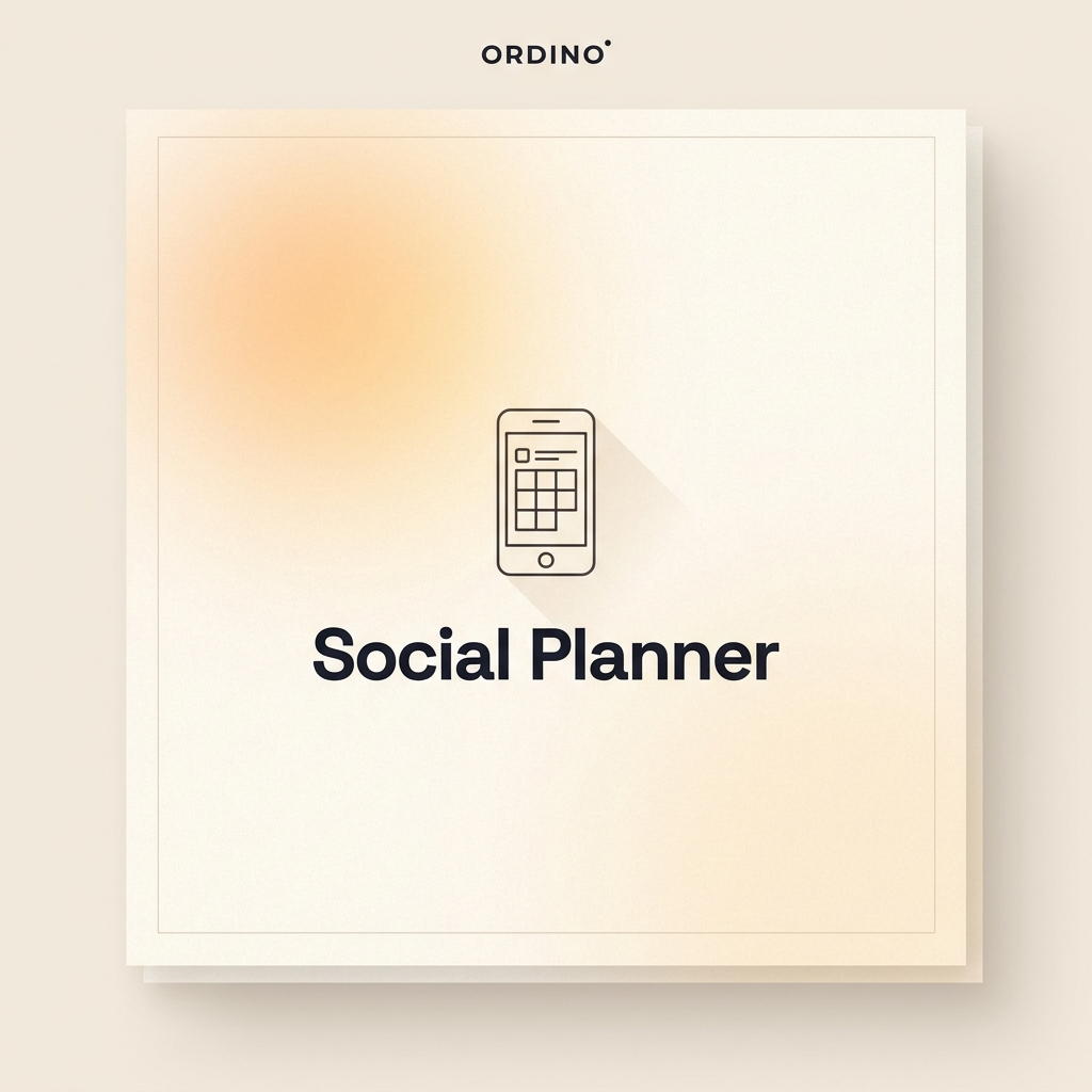 Ordino Social Media Planner cover