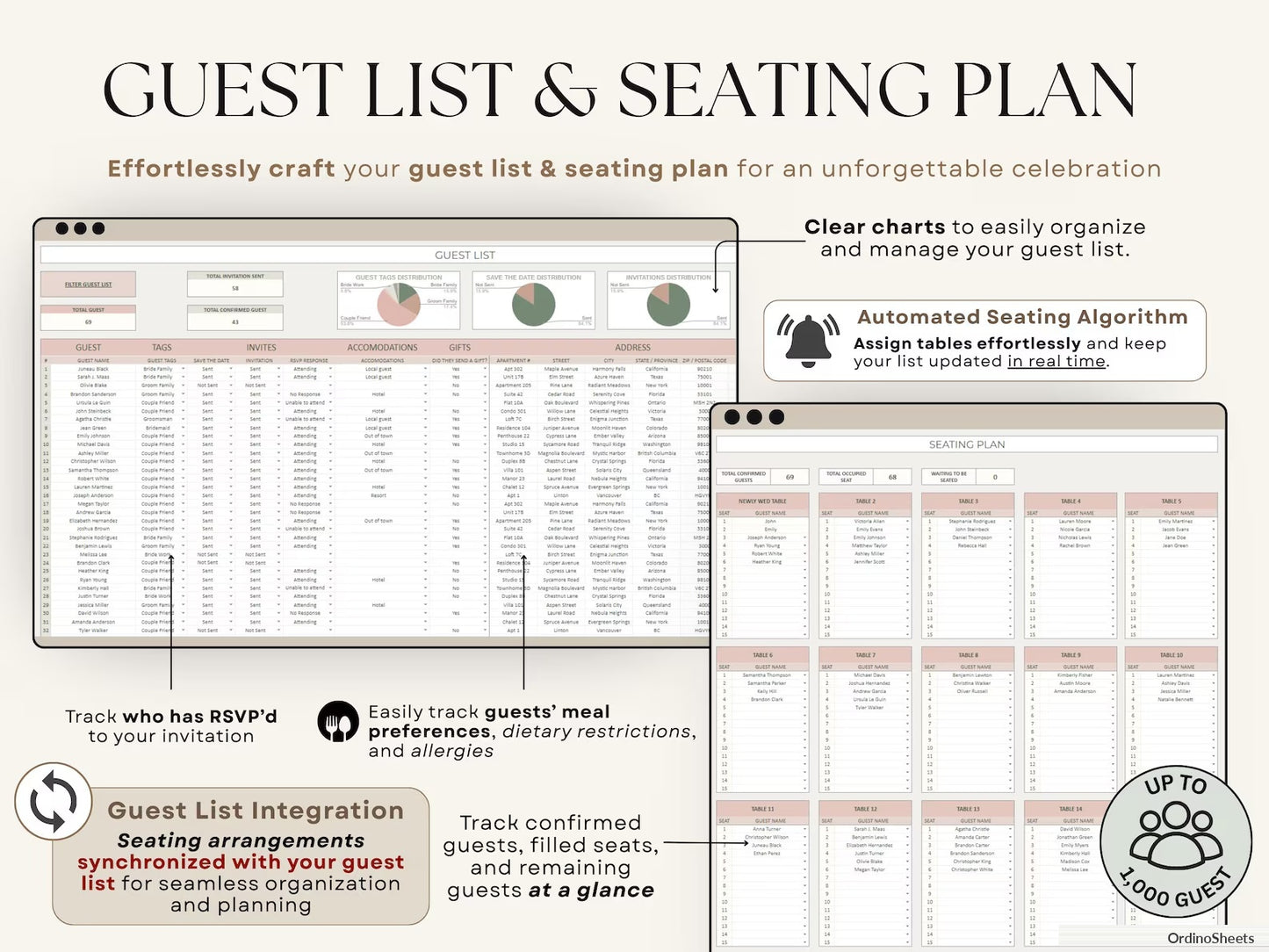 Ultimate Wedding Planner Spreadsheet