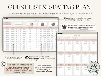Ultimate Wedding Planner Spreadsheet