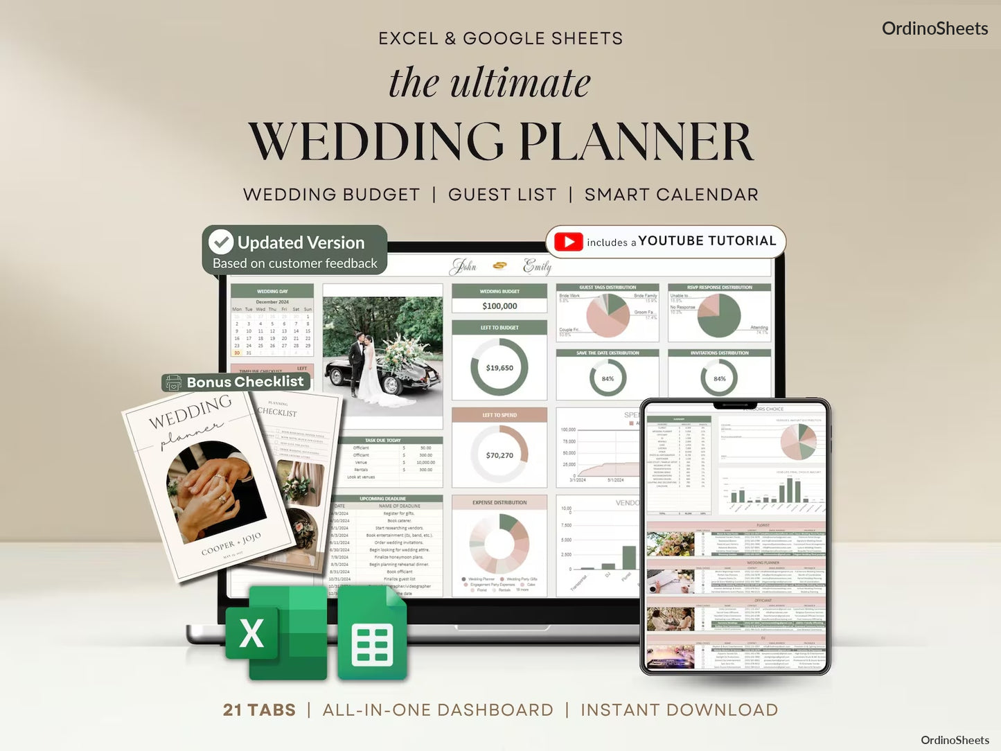 Ultimate Wedding Planner Spreadsheet