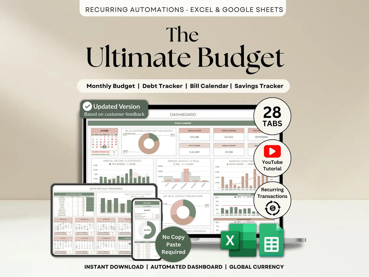 The Ultimate Budget Spreadsheet
