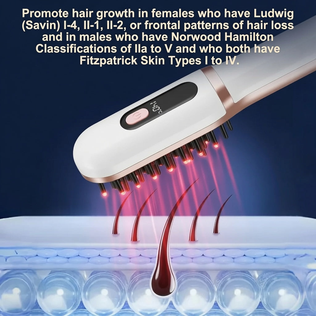 🔥 Limited-Time Sale – Up to 50% OFF⏳ Electric Current Scalp Care And Hair Strengthening Comb✨