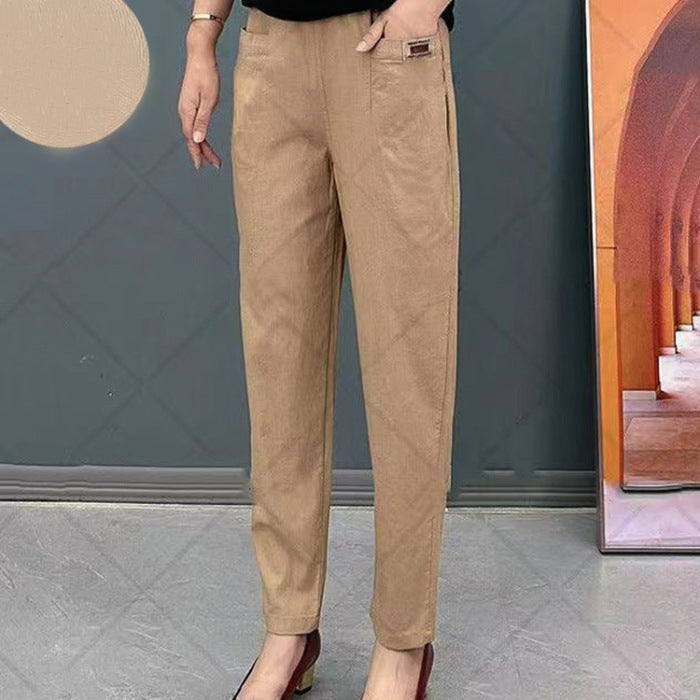 💝Women's Elastic Waist Cotton Pants💝