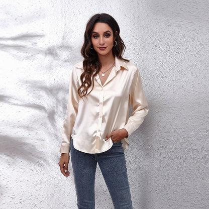 💎Women's Elegant Satin Shirt ✨ Effortless Elegance, All Day Comfort