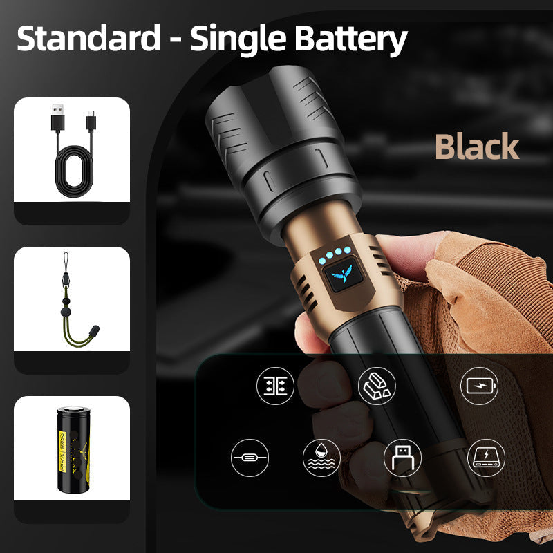 🔥Most Recommended🔥SKYFIRE 1097 flashlight strong light ultra bright outdoor camping home long-range portable ultra long endurance lighting