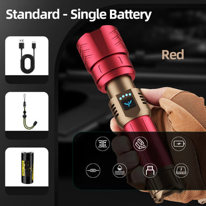 🔥Most Recommended🔥SKYFIRE 1097 flashlight strong light ultra bright outdoor camping home long-range portable ultra long endurance lighting