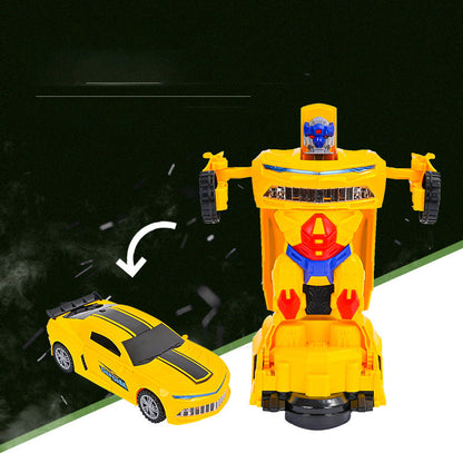 📢📢 55 %  OFF !! ⏰Electric Universal Deformation Police Toy Car🎁Best Gift For Kid🥳