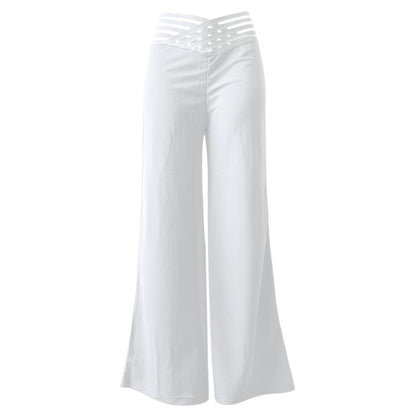 🔥 Limited-Time Sale – Up to 50% OFF🍃Women's Casual High-Waisted Wide-Leg Pants
