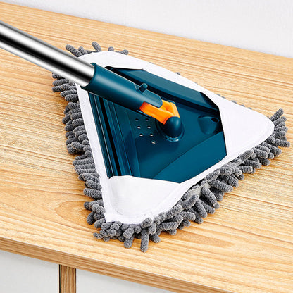 🔥Hot Sale 50% Off 💕 Multi-purpose Telescopic Pole 360° Rotatable Triangle Water Absorbing Dust Mop