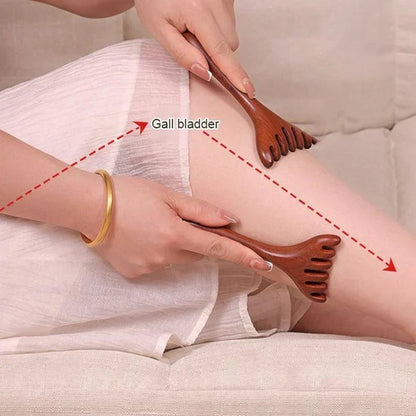 💥Best Selling Items 50% Off - Natural Stone Massage Set: Scraper Board, Finger Clamps, and Egg-Shaped Massager