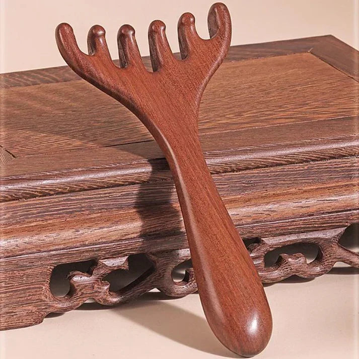 💥Best Selling Items 50% Off - Natural Stone Massage Set: Scraper Board, Finger Clamps, and Egg-Shaped Massager