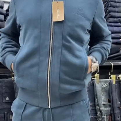 Men's Casual Jacket & Pants Two-Piece Set
