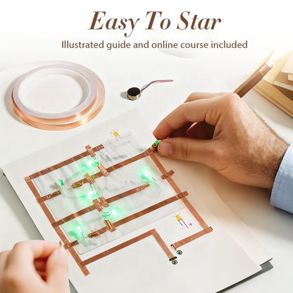 🎁Xmas Sale 50% OFF✨【Beginner Circuit Kit for Kids】✨ -16 Fun Games with Interactive Lights, STEM Kit for Ages 3-6!👼
