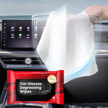 Car Glasses Degreasing Wipes