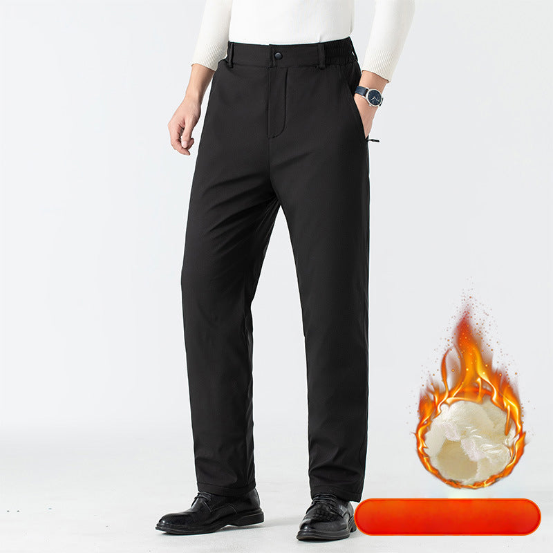 ✨ Men’s Cozy Fleece-Lined Thermal Pants with Graphene Knee Pads — Warm, Lightweight & Weather-Resistant